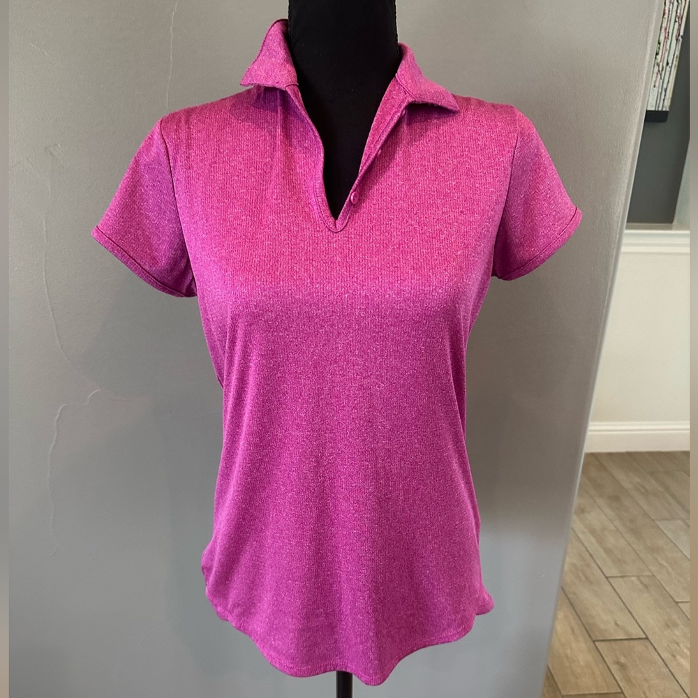 Joes USA Pink DriEquip Polo Shirt Small Athletic Moisture Wicking